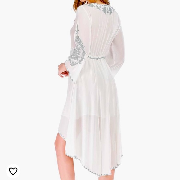 R. Vivimos / High~Low Embroidered Dress / Boho - Picture 3 of 16